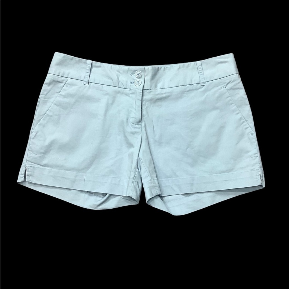 Women's The Limited 2 XS Shorts Chino Khakis Pastel Light Blue Stretch NWOT - Picture 4 of 6